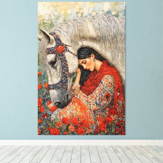 gefluister van sereniteit canvas afdruk (Insitu (Houten vloer))