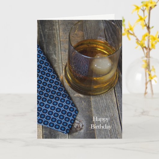 gefluisterd whisky kaart (Gele Bloem)