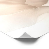 Gefluisterde Bloemblaadlagen – Abstracte Bloei #1 Poster (Hoek)