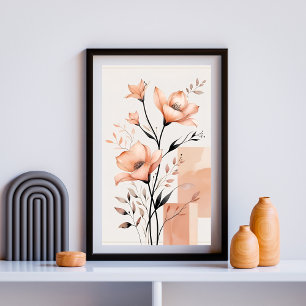 Gefluisterde Bloemvormen Poster