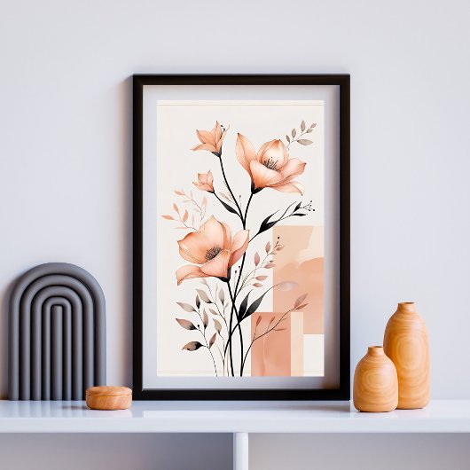 Gefluisterde Bloemvormen Poster