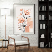 Gefluisterde Bloemvormen Poster