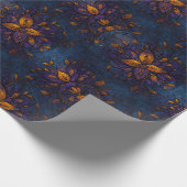 Gefluisterde echo's - Mythisch blauw Cadeaupapier (Hoek)