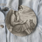 Gefluisterde herinneringen ronde button 6,0 cm (In situ)