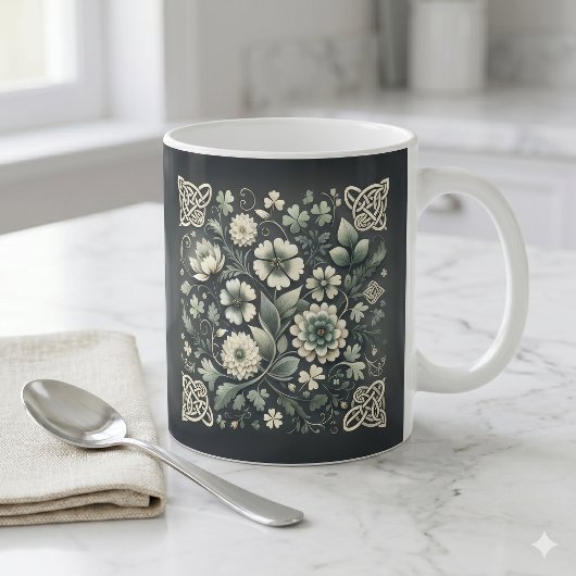 Gefluisterde Klover Knoopwerk Tuin Koffiemok