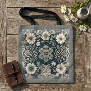 Gefluisterde Klover Knoopwerk Tuin Tote Bag