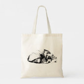 Gefluisterde rust, herfststraten tote bag (Achterkant)