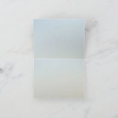 Gefluoreerde blauwe kaart Gevouwen bedankt (Binnen)