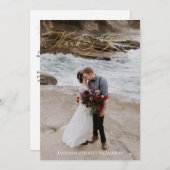 Gefluoreerde kalligrafie Weddenschap Bedankt (Voorkant / Achterkant)