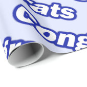 Gefluoreerde stoffen (blauwe achtergrond) cadeaupapier (Rol Hoek)