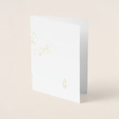 Gefluste Eucalyptus Wedding Gold Foil uitnodiging (Voorkant)