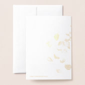 Gefluste Eucalyptus Wedding Gold Foil uitnodiging (Met envelop)