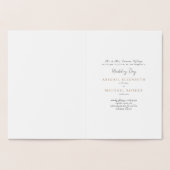 Gefluste Eucalyptus Wedding Gold Foil uitnodiging (Binnen)