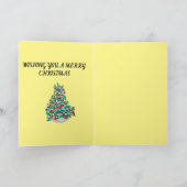 Gefluste feestdag Kaart: MERRY CHRISTMAS Feestdagen Kaart (Binnen)