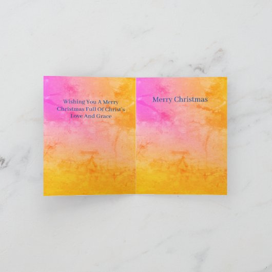 Gefluste feestdag Kaart: vrolijk kerstfeest Feestdagen Kaart (Binnen)