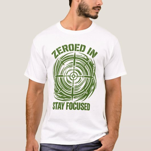 Gefocust Blijf Geconcentreerd Tactisch T-shirt (Voorkant)