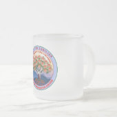 Gefocust glas Reunión vertrouwd Matglas Koffiemok (Voorkant rechts)