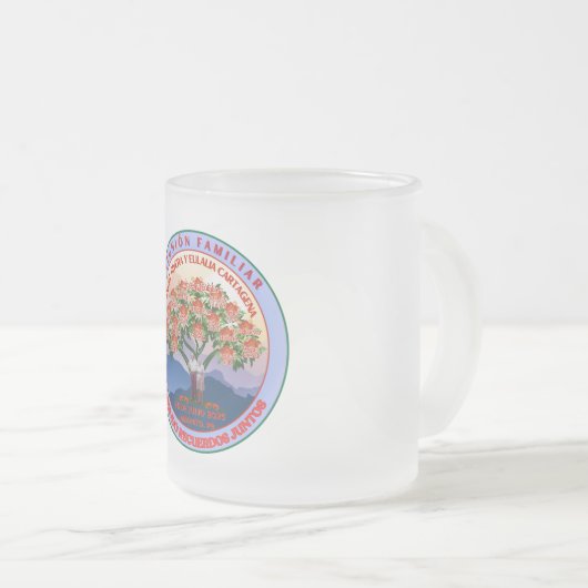 Gefocust glas Reunión vertrouwd Matglas Koffiemok (Voorkant rechts)