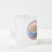 Gefocust glas Reunión vertrouwd Matglas Koffiemok (Voorkant links)