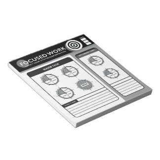 Gefocust Werk | Doeluren Notitieblok