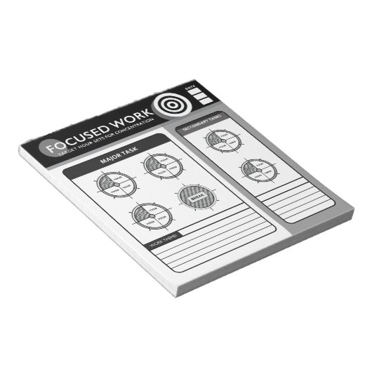 Gefocust Werk | Doeluren Notitieblok (Schuin)