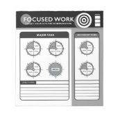 Gefocust Werk | Doeluren Notitieblok (Voorkant)