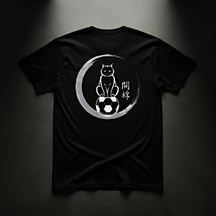 Gefocuste Voetbal Kat - Heren Trainingsmateriaal T-shirt