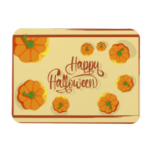 Gefombardeerd wenskaart Happy Halloween-typografie Magneet