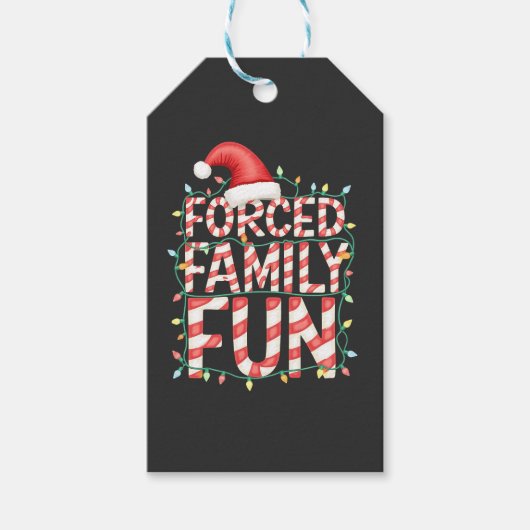 Geforceerd Familie Fun Grappige Familie Matching O Cadeaulabel (Voorkant)