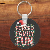 Geforceerd Familie Fun Grappige Familie Matching O Sleutelhanger (Voorkant)