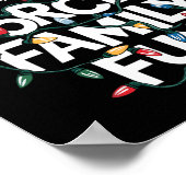 Geforceerd Familie Fun Sarcastische Kerst Grappig  Poster (Hoek)