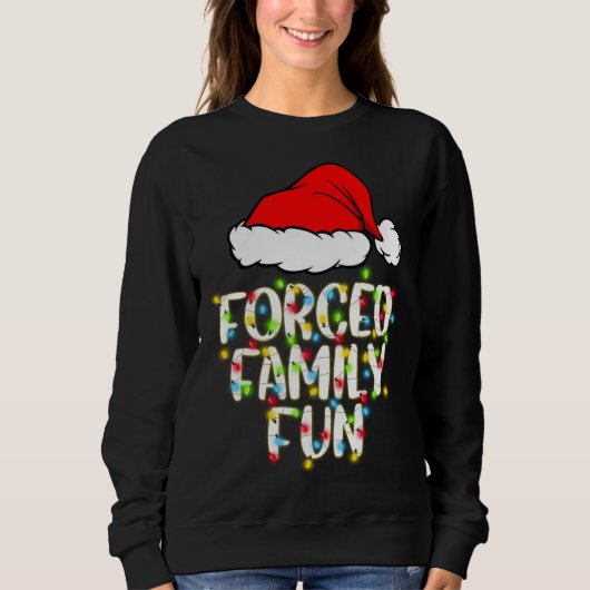 Geforceerde familie Fun Sarcastic Kerstmis Funny G Trui (Voorkant)