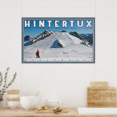 Geforene Wand bij Hintertux Poster (Keuken)