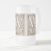 Geformatteerde monogram "W" — Mok (Voorkant rechts)
