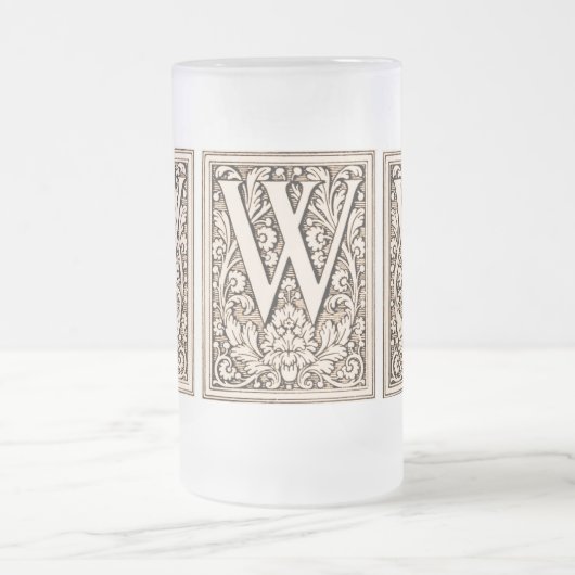 Geformatteerde monogram "W" — Mok (Center)