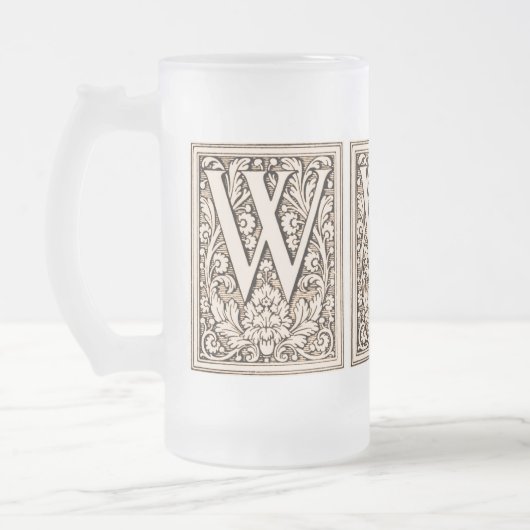 Geformatteerde monogram "W" — Mok (Links)