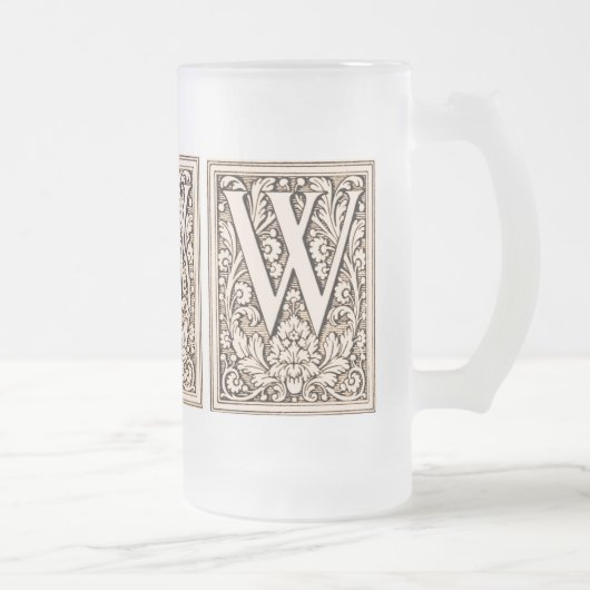 Geformatteerde monogram "W" — Mok (Rechts)