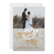 Geforriteerde en liefhebbende Faux Gold Foil & Whi