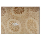 gefossiliseerde koraalprint snijplank (Voorkant)