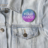 Gefotografeerd gepersonaliseerd ronde button 5,7 cm (In situ)