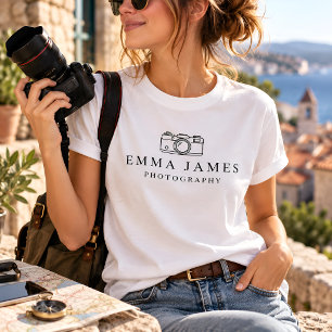 Gefotografeerd met eigen naam t-shirt