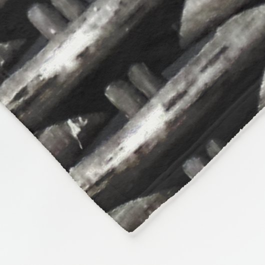 Gefotografeerd vlecht, abstract en boeiend grijs fleece deken (Hoek)