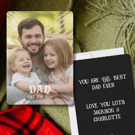 Gefotografeerde Persoonlijke Papa Est Feestdagenkaart