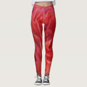 Gefotografeerde rode roos leggings (Voorkant)