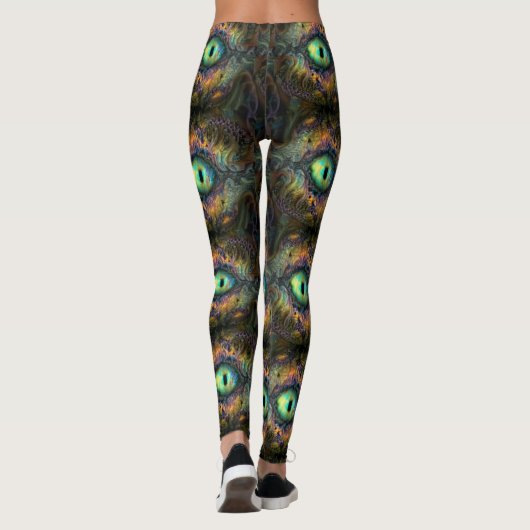 Gefractaliseerd labradoriet oog5 leggings (Achterkant)