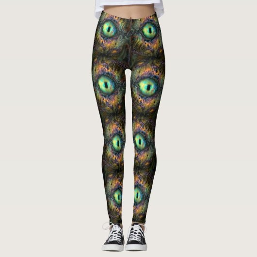 Gefractaliseerd labradoriet oog5 leggings (Voorkant)