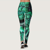 Gefractaliseerd malachiet3 leggings (Achterkant)