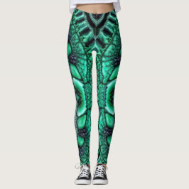 Gefractaliseerd malachiet4 leggings