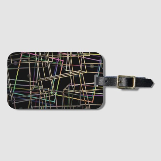 Gefractioneerd Metaal Lijst Bagagelabel (Voorkant (horizontaal))