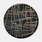 Gefractioneerde metalen Lijsten Magnet (Voorkant)